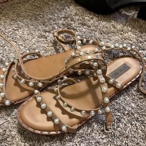 Steve Madden Pearl Studded Gladiator sandals